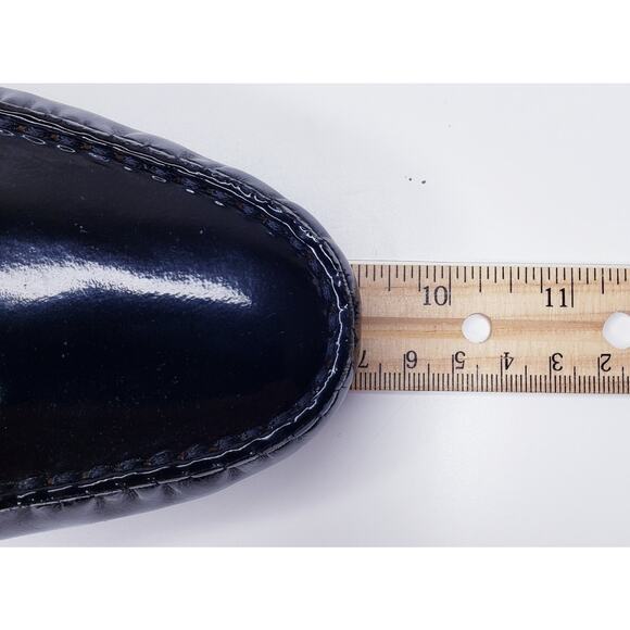 TOD'S Gommino Black Patent Leather Driving Shoes Penny Loafers Women's 36/US6 - Picture 13 of 16